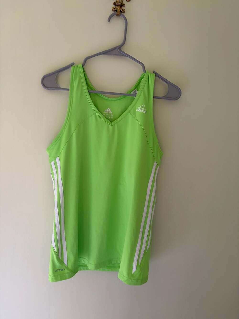 Adidas Athletic Tank Top Lime Green